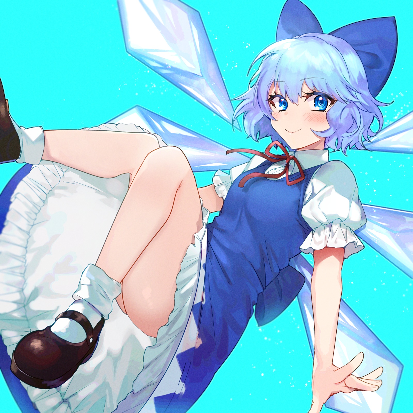 Nanase Chiori Touhou Cirno Skirt Lift Wings 795803 Yandere